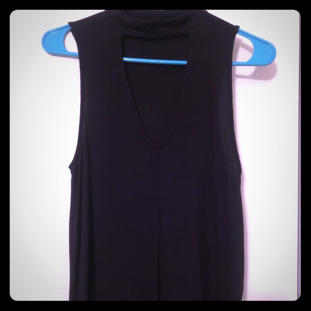 Express black turtle neck tank top